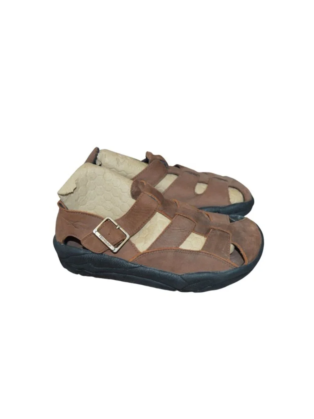 Rare Vintage 90s Reebok Fisherman Sandals Mens 7 Brown Buckle Grandpacore Summer